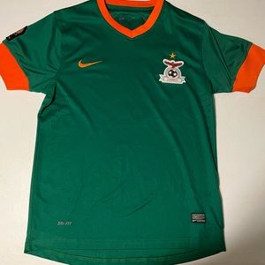 Nike Large Dri Fit Zambia Soccer Jersey